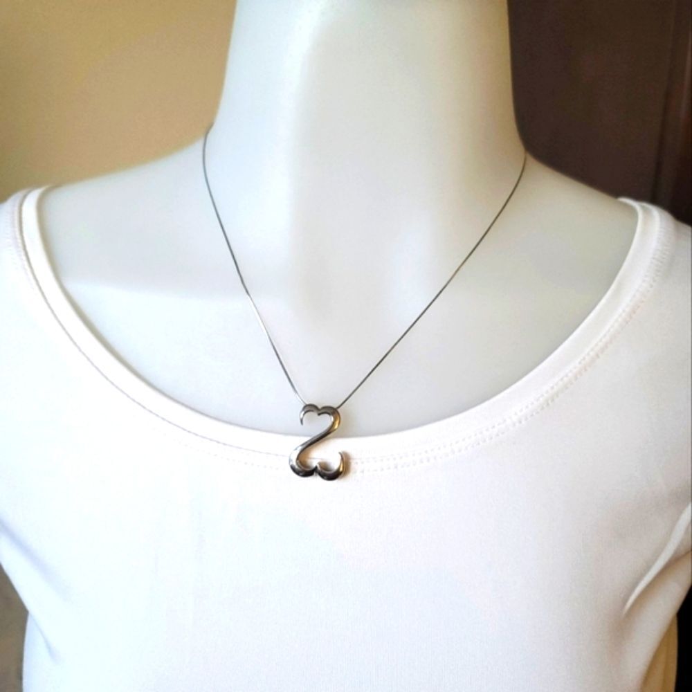 Kay Jewelers Sterling Silver Heart & Necklace by Jane Seymour